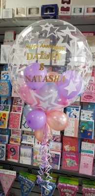 Personalised Balloon filled Bubble Balloons