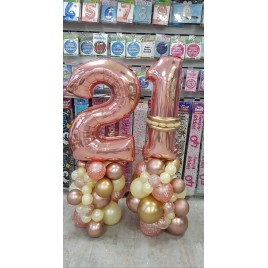 Numbered Balloon Display