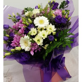 Purple & White Flower Bouquet 